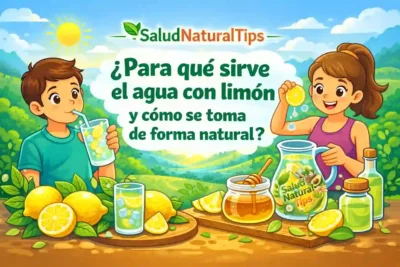 portada de Para qué sirve el agua con limón y cómo se toma de forma natural
